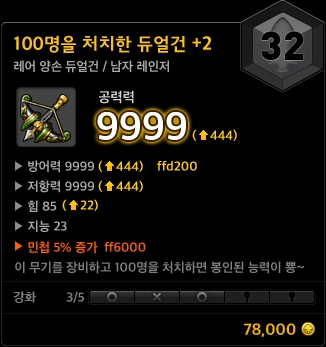 Fighting 100 People Dual Gun