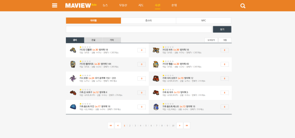 MAVIEW Encyclopedia (Items)