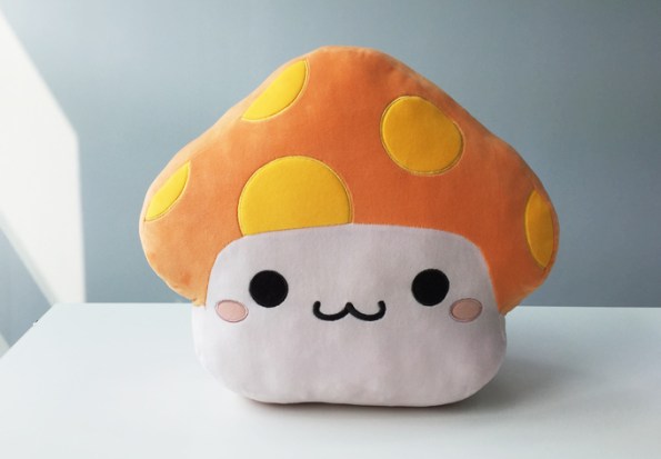 Orange Mushroom Cushion