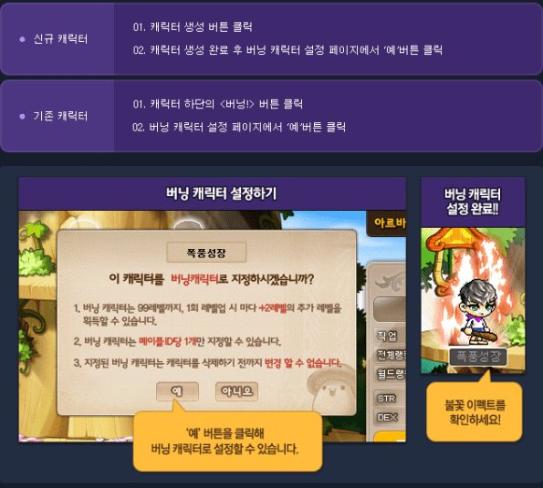 Choosing a Burning Character