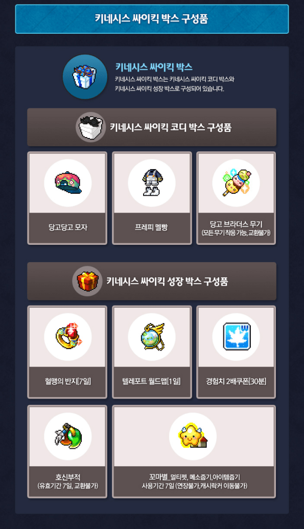 Kinesis Psychic Box Rewards