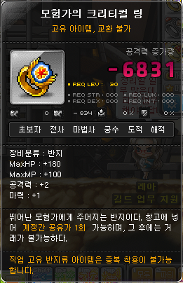 Adventurer's Critical Ring