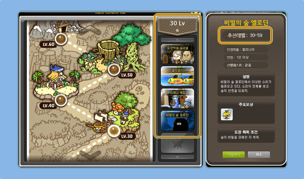 level 30-59 theme dungeons