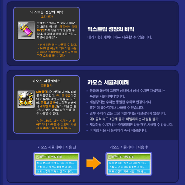 Extreme Growth Potion and Chaos Circulator