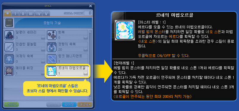 Lune's Magic Orgel Skill