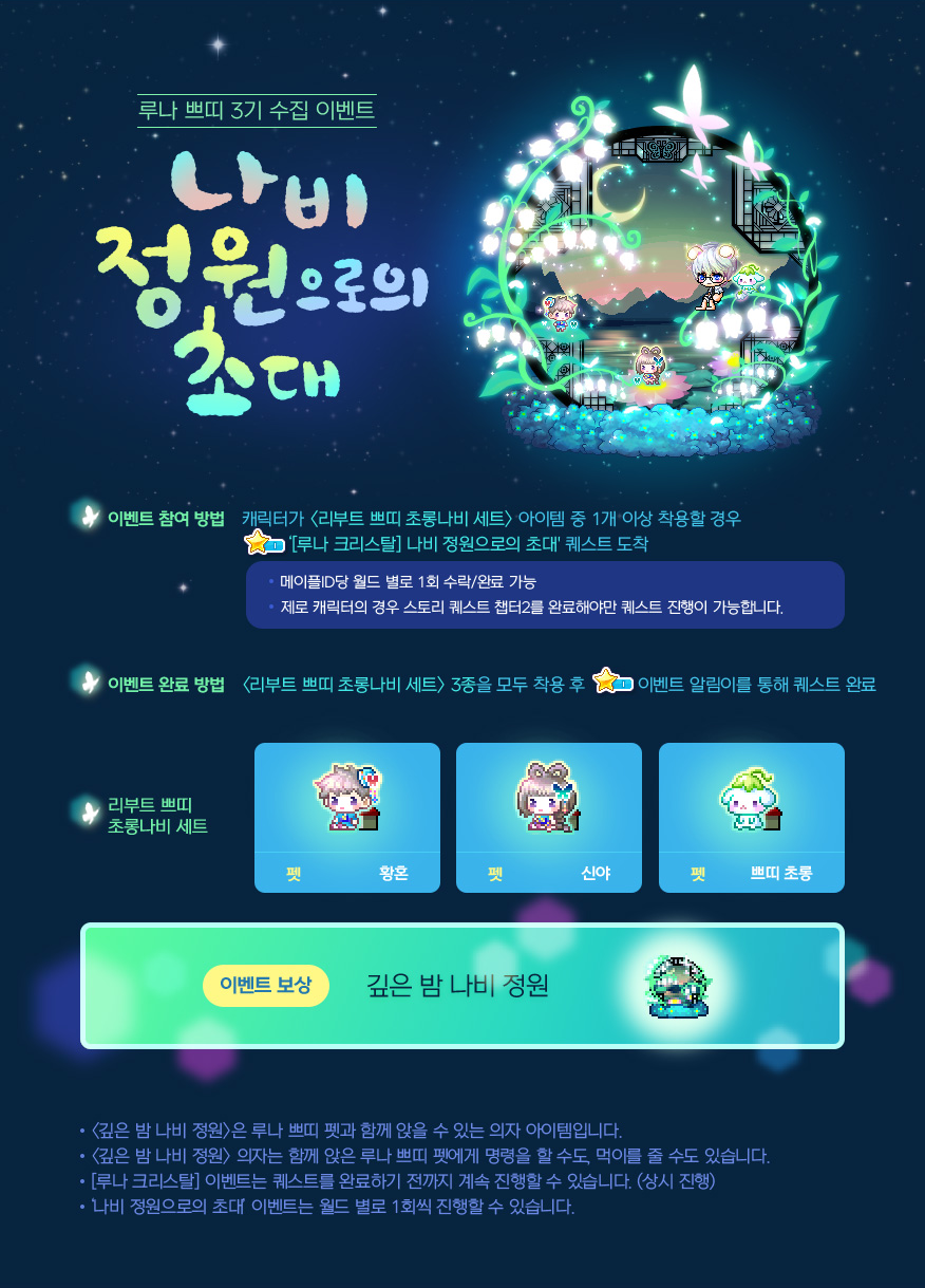 Deep Night Butterfly Garden