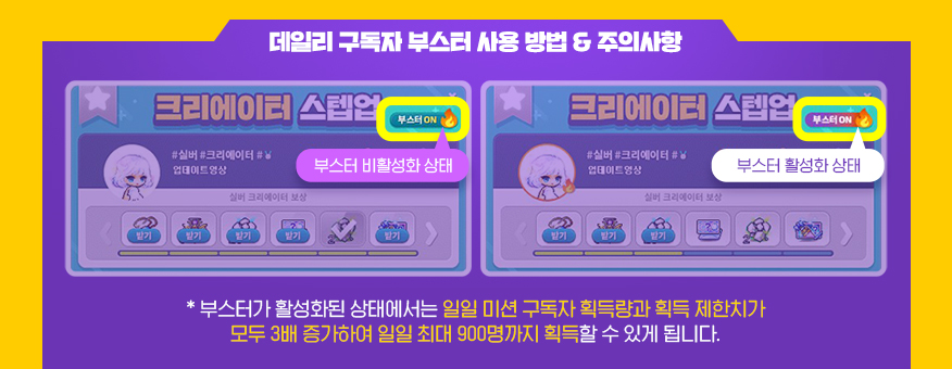 Daily Subscriber Booster